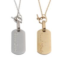 Stainless Steel Jewelry Necklace 304 Stainless Steel Vacuum Ion Plating fashion jewelry & for woman Length Approx 18.5 Inch Sold By PC