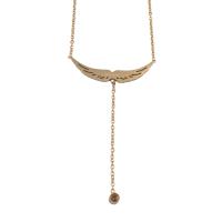 Edelstahl Schmuck Halskette, 304 Edelstahl, Modeschmuck & für Frau, goldfarben, 50x1mm, Länge:ca. 18.3 ZollInch, verkauft von PC