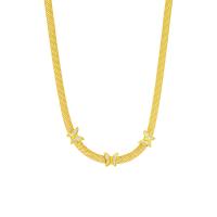 Titanstahl Halskette, mit Muschel, mit Verlängerungskettchen von 2.36inch, Schmetterling, plattiert, Modeschmuck & für Frau, goldfarben, 12mm, verkauft per ca. 15.75 ZollInch Strang