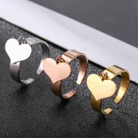 Prst prsten z nerezové oceli, 304 Stainless Steel, Srdce, módní šperky & pro ženy, více barev na výběr, Prodáno By PC