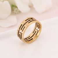 Stainless Steel Finger Ring 304 Stainless Steel Donut Galvanic plating fashion jewelry & Unisex & hollow Inner mm Sold By PC