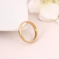 Stainless Steel Finger Ring 304 Stainless Steel Donut Galvanic plating fashion jewelry & Unisex Inner mm Sold By PC