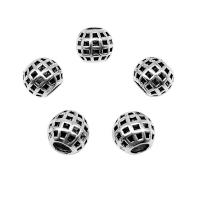 Tibetan Style Spacer Beads, antique silver color plated, DIY, 10x9mm, Hole:Approx 4mm, Approx 50PCs/Bag, Sold By Bag