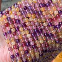 Crystal Beads, Super Seven Crystal, Round, DIY & different size for choice, multi-colored, Sold Per Approx 36 cm Strand