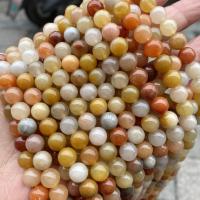 Natural Jade Beads Lighter Imperial Jade Round polished DIY multi-colored Sold Per Approx 36 cm Strand