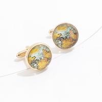 Cufflinks, Resin, with Tibetan Style, fashion jewelry & different styles for choice, Sold By Pair
