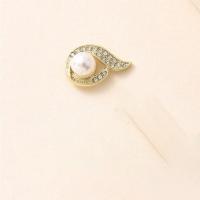 DIY Jewelry Supplies Zinc Alloy with Plastic Pearl fashion jewelry & with rhinestone nickel lead & cadmium free Sold By PC