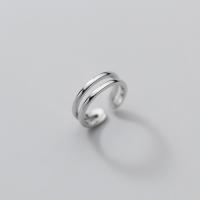 925 Sterling Silver Cuff Finger Ring Korean style & for woman & hollow US Ring Sold By PC