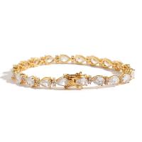 Brass Bracelet & Bangle fashion jewelry & Unisex & micro pave cubic zirconia nickel lead & cadmium free Sold By PC