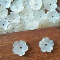 DIY Κοσμήματα Προμήθειες, Λευκή κέλυφος λουλουδιών, Πέταλα, διαφορετικό μέγεθος για την επιλογή, λευκό, Sold Με PC