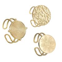 Titanium Steel  Earring, 14K gold plated, fashion jewelry & different styles for choice & for woman, golden, 18mm, 2PCs/Lot, Sold By Lot