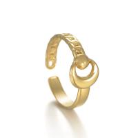 Boucle d'oreille Acier Titane, Plaqué d'or 14K, bijoux de mode & pour femme, doré, 18*8mm, 2PC/lot, Vendu par lot