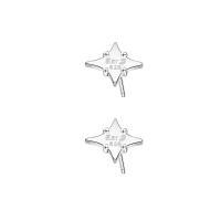 925 Sterling Silver Stud Earrings, fashion jewelry & for woman, nickel, lead & cadmium free, 7x9mm, Sold By Pair