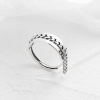 Sterling Silver Κοσμήματα δάχτυλο του δακτυλίου, 925 ασημένιο ασήμι, κοσμήματα μόδας & για άνδρες και γυναίκες, νικέλιο, μόλυβδο και κάδμιο ελεύθεροι, Μέγεθος:7, Sold Με PC