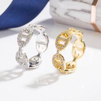 925 Sterling Silver Finger Rings plated fashion jewelry & for woman & with rhinestone nickel lead & cadmium free Sold By PC