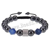 Gemstone Bracelets, Obsidian, with 304 Stainless Steel, adjustable & for man, more colors for choice, 10mm, Length:Approx 7-11.8 Inch, Sold By PC