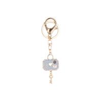 Zinc Alloy Key Clasp Lock and Key gold color plated for woman & enamel nickel lead & cadmium free Sold By PC