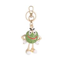 Zinc Alloy Key Clasp Bean gold color plated Unisex & with rhinestone nickel lead & cadmium free Sold By PC