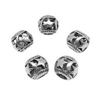 Tibetan Style Spacer Beads, antique silver color plated, DIY, 10x9mm, Hole:Approx 4.5mm, Approx 50PCs/Bag, Sold By Bag