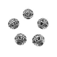 Tibetan Style Spacer Beads, antique silver color plated, DIY, 11x9.50mm, Hole:Approx 4.5mm, Approx 100PCs/Bag, Sold By Bag