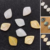Natural Freshwater Shell Beads, Leaf, DIY, more colors for choice, 10x14mm, Sold By PC