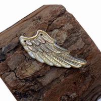 Shell Pendants, Wing Shape, DIY, more colors for choice, 14x34mm, Sold By PC