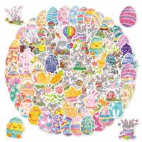 Easter decoration, Vinyl, printing, mixed pattern & DIY & different styles for choice & waterproof, 60-70mm, Sold By Set