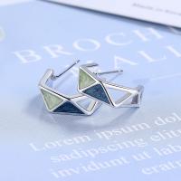 Brass Stud Earring plated fashion jewelry & for woman nickel lead & cadmium free 15mm Sold By Pair