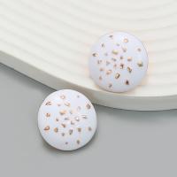 Zinc Alloy Stud Earring with enamel Round fashion jewelry & for woman nickel lead & cadmium free Sold By Pair