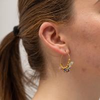 Boucle d'oreille Acier Titane, bijoux de mode & pour femme, plus de couleurs à choisir, protéger l'environnement, sans nickel, plomb et cadmium, Vendu par paire