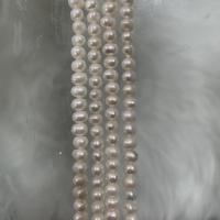 Perles nacres pommes de terre de culture d'eau douce, perle d'eau douce cultivée, pomme de terre, DIY, blanc, 4-5mm, Vendu par Environ 37 cm brin