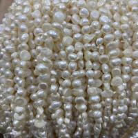 Barokowe koraliki z hodowlanych pereł słodowodnych, Perła naturalna słodkowodna, DIY & różne style do wyboru, biały, 7-8mm, sprzedawane na około 37 cm Strand