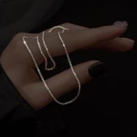 Серебряное ожерелье, 925 пробы, с 1.97inch наполнитель цепи, ювелирные изделия моды & Женский, не содержит никель, свинец, длина:Приблизительно 15.74 дюймовый, продается PC