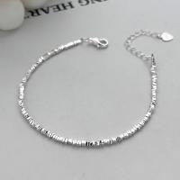 925 Sterling Silver Bangle Bracelet with 1.38inch extender chain fashion jewelry & for woman nickel lead & cadmium free Length Approx 6.1 Inch Sold By PC