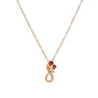 Zinc Alloy smykker halskæde, med 1.97inch extender kæde, KC guldfarve belagt, mode smykker & for kvinde & med rhinestone, nikkel, bly & cadmium fri, 23x10mm, Solgt Per Ca. 17.32 inch Strand