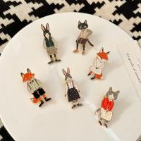 Tibetan Style Brooches, different styles for choice & for woman & enamel, nickel, lead & cadmium free, 24x44mm, Sold By PC
