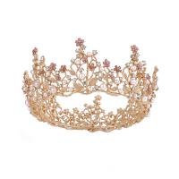 Bridal Tiaras Zinc Alloy with Plastic Pearl fashion jewelry & for woman & with rhinestone nickel lead & cadmium free Inner Approx 138mm Sold By PC