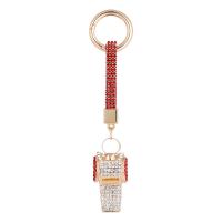 Zinc Alloy Key Clasp Whistle gold color plated Unisex & with rhinestone nickel lead & cadmium free Sold By PC