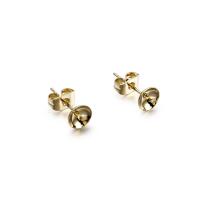Stainless Steel Earring Stud Component, 304 Stainless Steel, Vacuum Ion Plating, DIY & different size for choice, Sold By Pair