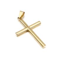 Stainless Steel Cross Pendants, 304 Stainless Steel, Vacuum Ion Plating, DIY, more colors for choice, 30x48mm, Sold By PC