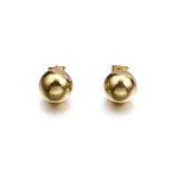 Stainless Steel Stud Earrings 304 Stainless Steel Round Vacuum Ion Plating Unisex Sold By PC
