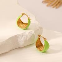 Brass Leverback Earring with enamel fashion jewelry & for woman nickel lead & cadmium free Sold By PC