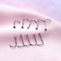 Stainless Steel Nose Piercing Jewelry 304 Stainless Steel 10 pieces & fashion jewelry nickel lead & cadmium free Sold By Bag
