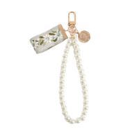 Zinc Alloy Key Clasp with Plastic Pearl fashion jewelry nickel lead & cadmium free Sold By PC