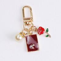 Zinc Alloy Key Clasp fashion jewelry & with rhinestone nickel lead & cadmium free Sold By PC