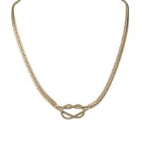 Acier inoxydable 304 collier, avec 2inch chaînes de rallonge, Plaqué d'or 14K, bijoux de mode & unisexe, Longueur:Environ 19.3 pouce, Vendu par PC