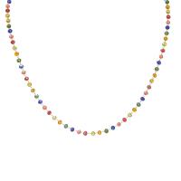 Acier inoxydable 304 collier, avec cristal, avec 2inch chaînes de rallonge, bijoux de mode & pour femme, plus de couleurs à choisir, Longueur:Environ 16.5 pouce, Vendu par PC