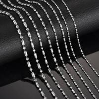 Нержавеющая сталь 304 цепочка для ожерелья, DIY & Мужская & разный размер для выбора, оригинальный цвет, продается PC