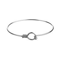 Stainless Steel Bangle, 304 Stainless Steel, polished, fashion jewelry & for woman, original color, Inner Diameter:Approx 67mm, Sold By PC