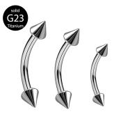 Fashion Personality Body Piercing Jewelry And Accessories, Titanium Alloy, silver color plated, fashion jewelry & Unisex & different size for choice, silver color, Sold By PC